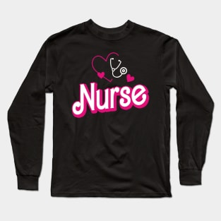 Retro Nurse Gifts Nurse Week Gifts Womens Funny Nurse Long Sleeve T-Shirt